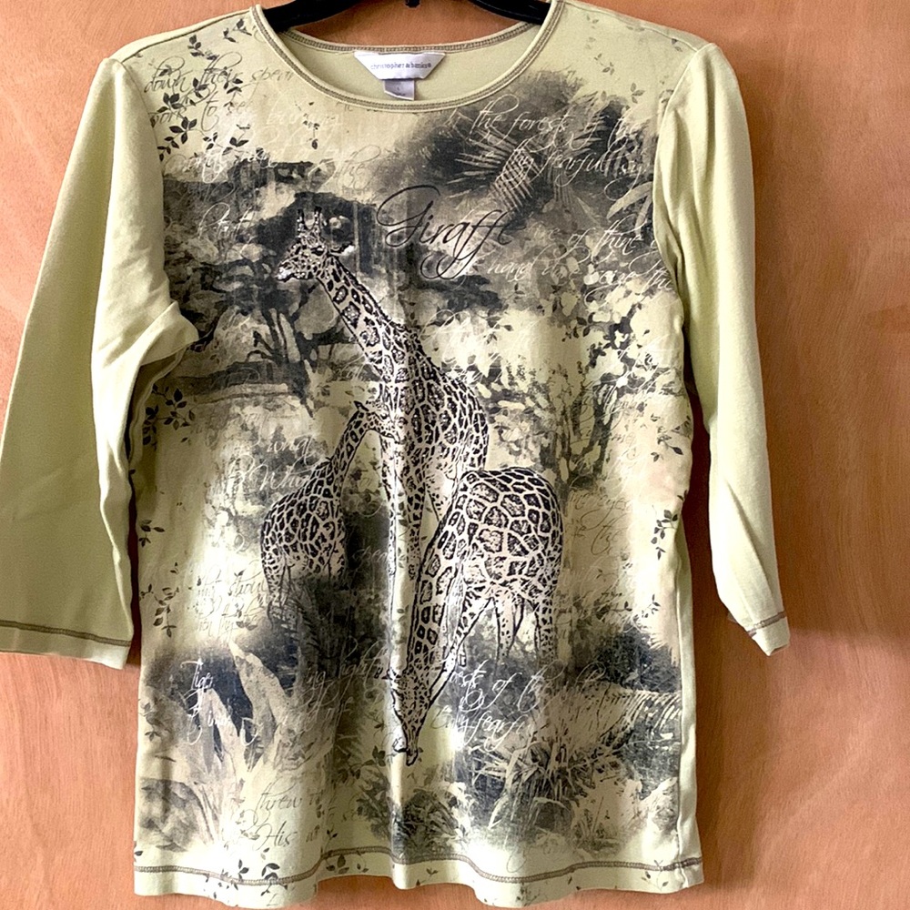 Christopher Banks Giraffe pattern shirt